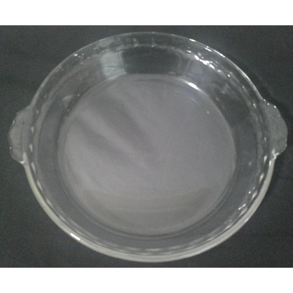 Pyrex 229 9.5-inch clear glass pie dish in good condition